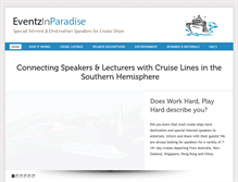 Tablet Screenshot of eventzinparadise.com